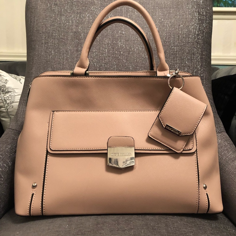 Steve Madden Large Blush Pink Bdelta Tote Handbag